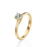 Pierścionek zaręczynowy złoty z diamentem AJPZ_100